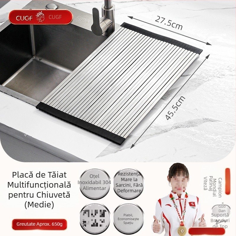 304 Oțel inoxidabil chiuvetă de scurgere unică coș de chiuvetă de bucătărie chiuvetă telescopică coș de scurgere nou filtru de apă coș raft