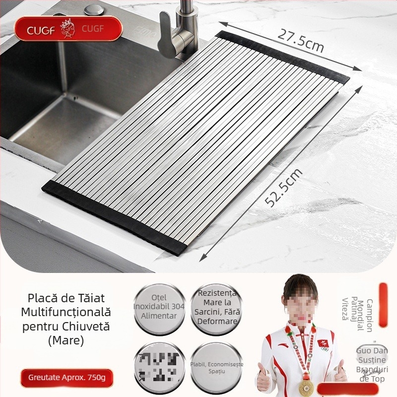 304 Oțel inoxidabil chiuvetă de scurgere unică coș de chiuvetă de bucătărie chiuvetă telescopică coș de scurgere nou filtru de apă coș raft