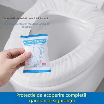 Pernă de toaletă de unică folosință, artefact de călătorie, dublu strat îngroșat, impermeabil, capac de toaletă, pentru femei însărcinate, anti-murdar, hârtie igienică, pernă, capac de toaletă