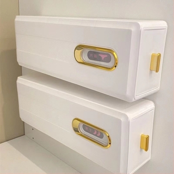 Cutie de depozitare pentru șosete montată pe perete, artefact pentru garderobă, cutie de organizare pentru lenjerie intimă și dresuri, tip sertar, pentru economisirea spațiului