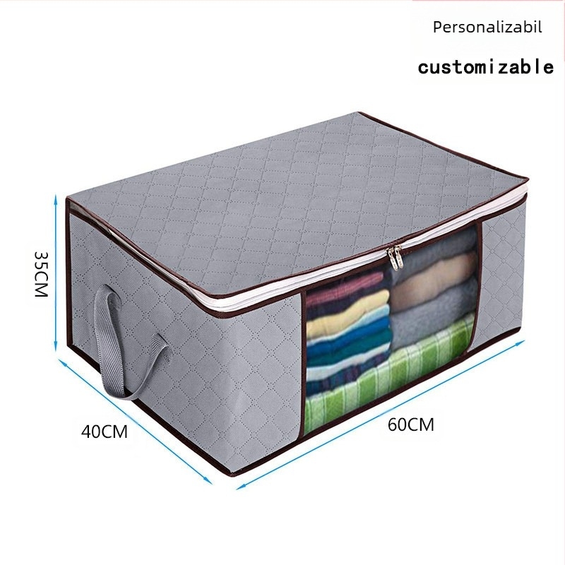 Cutie de depozitare sub pat, pliabilă, pentru haine, geantă de depozitare, pentru acasă, garderobă, depozitare pentru haine, rezistentă la praf, material nețesut, capacitate mare, organizare