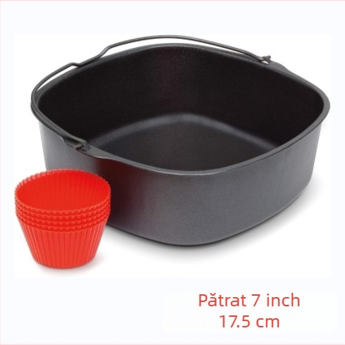 Pentru coș pătrat de copt HD9 232 220, cilindru pentru prăjituri, 7 inch / 8 inch, accesorii pentru friteuză cu aer HD 99 963