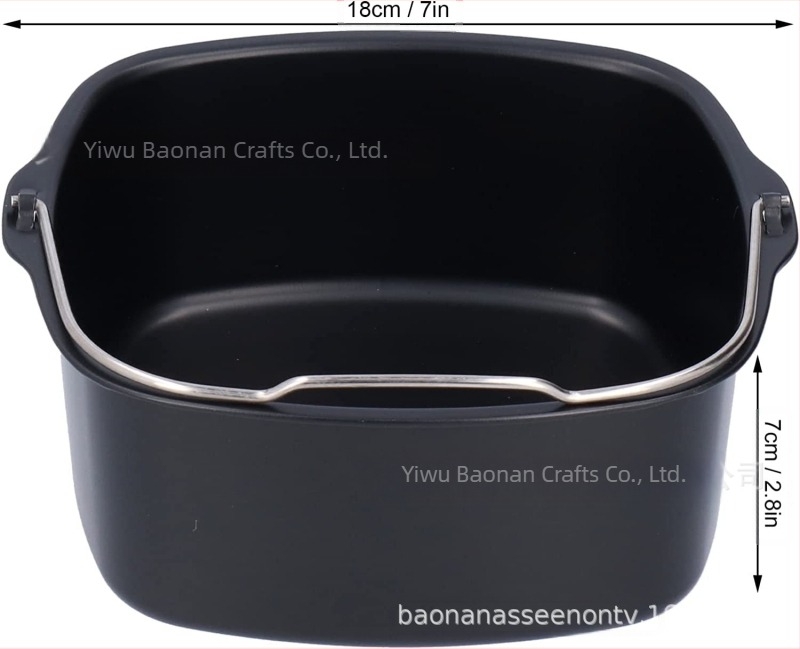 Pentru coș pătrat de copt HD9 232 220, cilindru pentru prăjituri, 7 inch / 8 inch, accesorii pentru friteuză cu aer HD 99 963