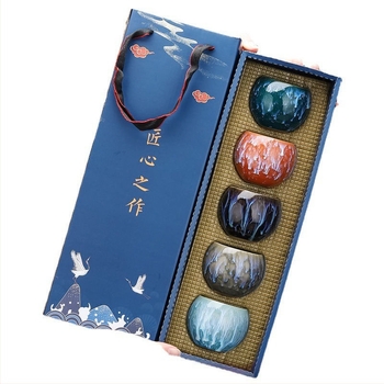 Dragon Egg Building Cup costum Kung Fu ceașcă de ceai ceramică Cuptor Schimbare Cinci Elemente Cupa Master Cupa ceai ceașcă bol ceai ceașcă