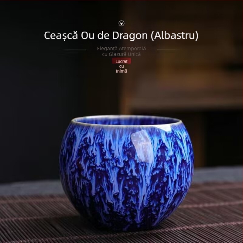 Dragon Egg Building Cup costum Kung Fu ceașcă de ceai ceramică Cuptor Schimbare Cinci Elemente Cupa Master Cupa ceai ceașcă bol ceai ceașcă