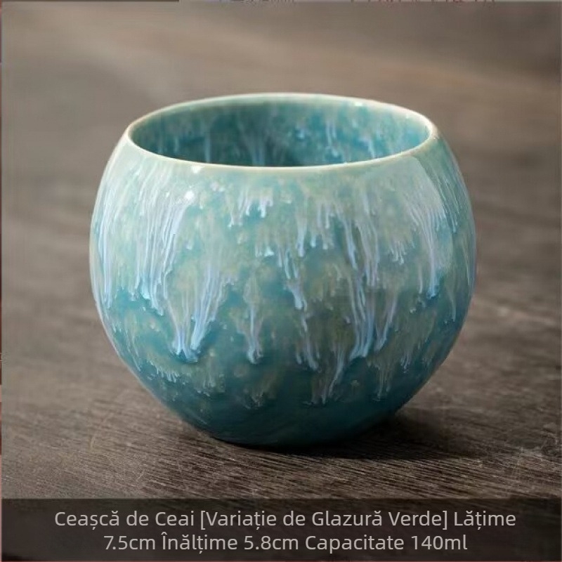 Dragon Egg Building Cup costum Kung Fu ceașcă de ceai ceramică Cuptor Schimbare Cinci Elemente Cupa Master Cupa ceai ceașcă bol ceai ceașcă