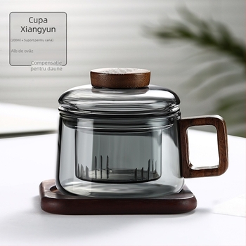 Mini Dundun Cup ceai ceai ceai separarea apei uz casnic sticlă birou floare ceașcă ceai ceașcă de cafea poate fi încălzită