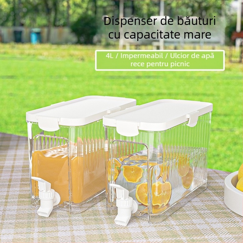 Fierbător de apă rece de mare capacitate cu robinet, fierbător de apă rece, frigider de uz casnic, suc japonez de fructe, ceai, băutură rece, găleată, fierbător de apă rece