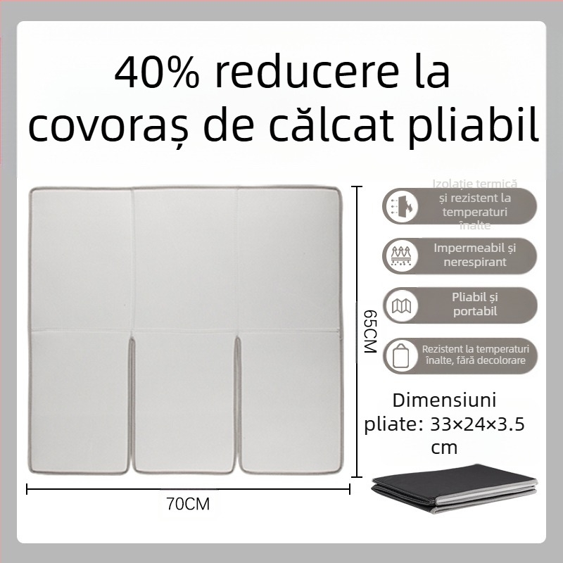 Trei pliabile masă de călcat saltea de călcat masă de călcat pliabilă portabilă izolație termică saltea plată de călcat agățat temperatură înaltă accesorii saltea de călcat