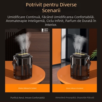 Umidificator transfrontalier nou cu trei pulverizări, pulverizator mare, 3L, capacitate mare, umidificator pentru bebeluși gravide, mut, cu lumină de noapte