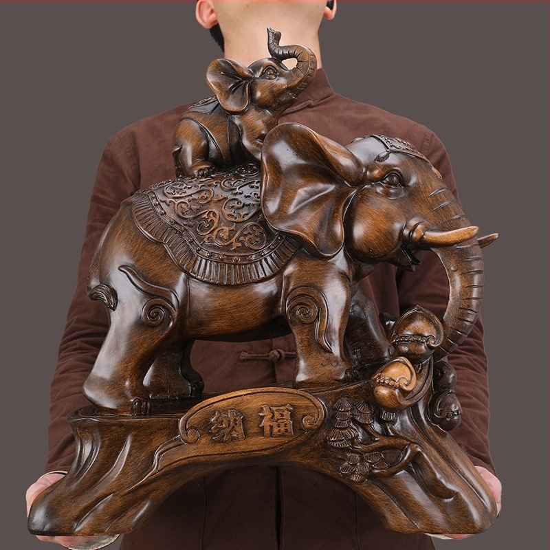 Decorațiune de elefant, decorațiune pentru casă, elefant norocos, o pereche de birou, casă, living, dulap de vin, decorațiune creativă, decorațiune artizanală