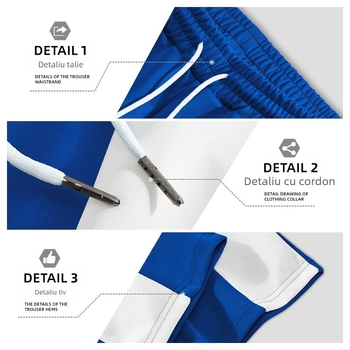 25 Pantaloni sport casual la modă pentru bărbați, din fabrică europeană și americană, en-gros transfrontalieră, TEMU Xiyin, Amazon, splicing