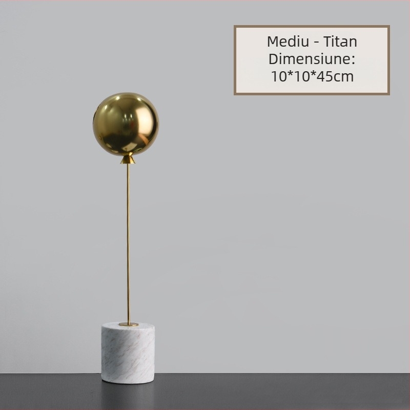 Bilă metalică, stil european, accesibil, lux, modă, simple, marmură, ornamente creative pentru casă, accesibile, decorațiuni personalizate