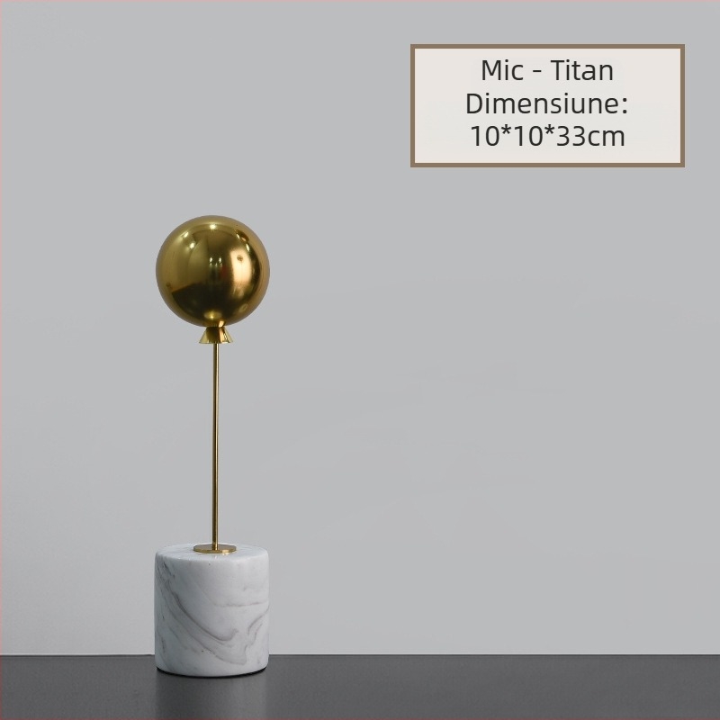 Bilă metalică, stil european, accesibil, lux, modă, simple, marmură, ornamente creative pentru casă, accesibile, decorațiuni personalizate