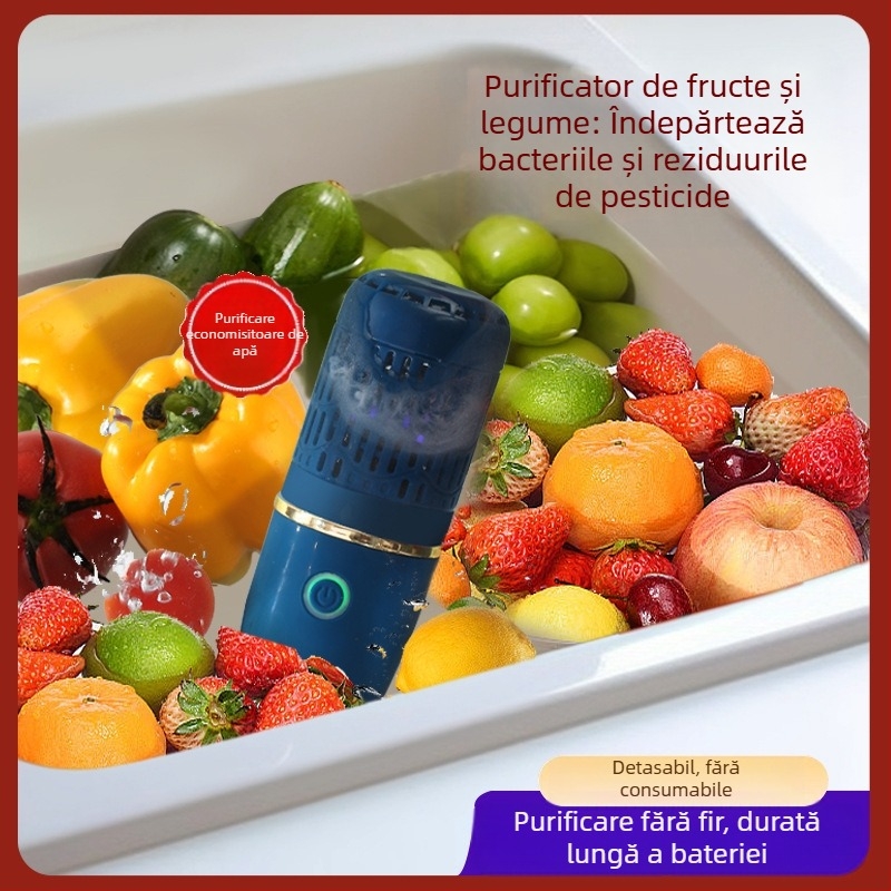 Nou purificator de fructe și legume, mașină de spălat de uz casnic, capsulă inteligentă, mașină de fructe și legume, ingrediente, sterilizare și dezinfectare a fructelor, mașină transfrontalieră