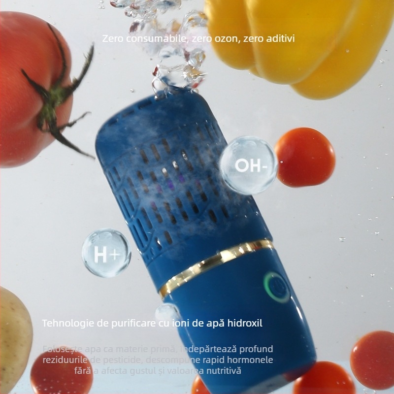 Nou purificator de fructe și legume, mașină de spălat de uz casnic, capsulă inteligentă, mașină de fructe și legume, ingrediente, sterilizare și dezinfectare a fructelor, mașină transfrontalieră