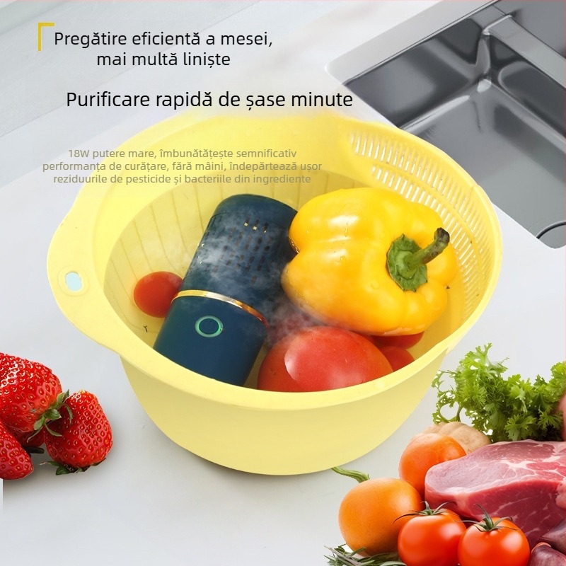 Nou purificator de fructe și legume, mașină de spălat de uz casnic, capsulă inteligentă, mașină de fructe și legume, ingrediente, sterilizare și dezinfectare a fructelor, mașină transfrontalieră