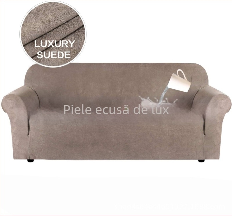 Husă de canapea impermeabilă din piele întoarsă, all-inclusive, transfrontalieră, elastică, all-inclusive, pentru casă, husă de canapea impermeabilă