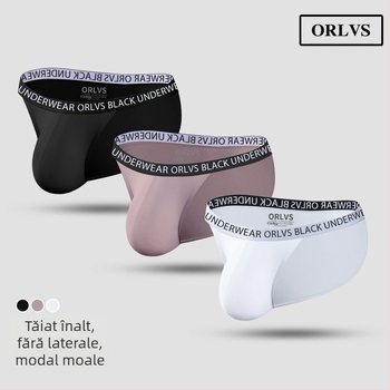 Lenjerie intimă sexy subțire cu margine îngustă pentru bărbați, cool subțire, modal, cu fantă înaltă, chiloți cu talie joasă, geantă mare la modă