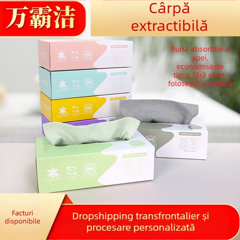 Prosop de bucătărie din microfibră, fără scame și fără ulei, de unică folosință, cu aspect de mocasini