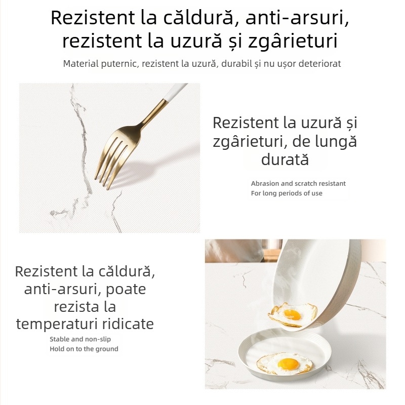 Față de masă din marmură, impermeabilă și rezistentă la ulei, fără spălare, anti-opărire, 2025, nouă, accesibilă, de lux, de înaltă calitate, pentru masă de cafea, față de masă