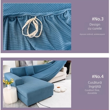 Husă de canapea universală all-inclusive, elastică, îngroșată, pentru șezlong, anti-alunecare, din piele, pentru canapea, all-in-one, anti-zgârieturi pentru pisici
