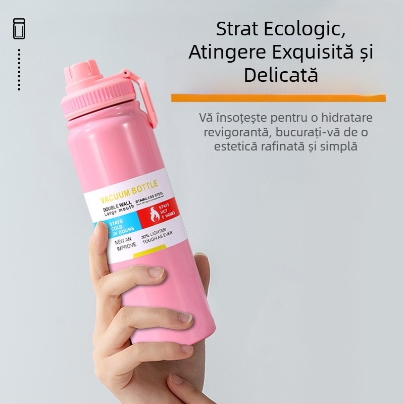 Oală spațială transfrontalieră din oțel inoxidabil 304, cană de apă sport de mare capacitate, termos pentru cadouri de afaceri, en-gros