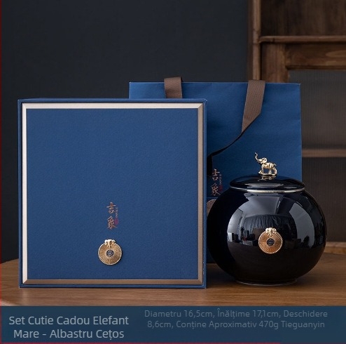 Jixiang ceainic ceramic cutie cadou ceai ceai sigilat ceai ceai verde Jin Junmei Lichuan cutie cadou goală roșie ceainic trezire ceainic