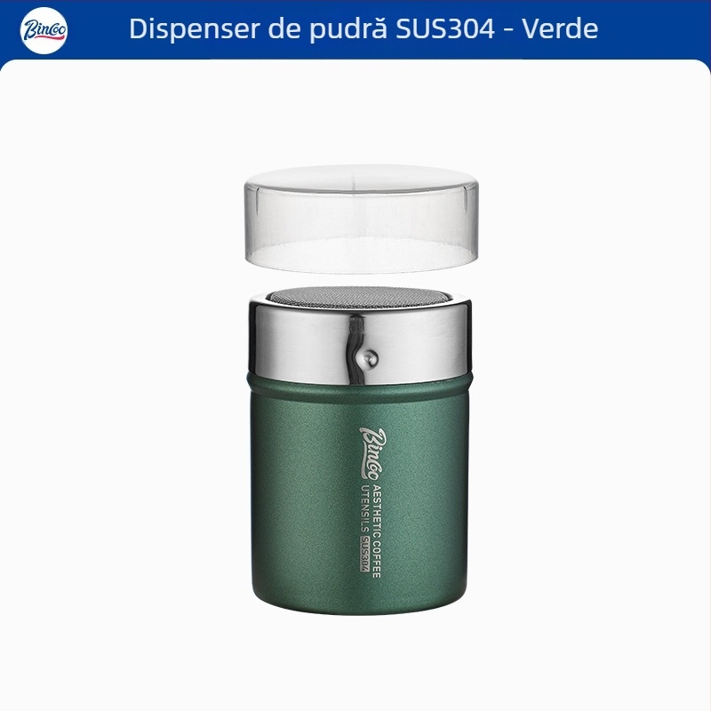 Bincoo, pulbere de cafea, pulbere Matcha, pulbere de cacao, pulbere de zahăr, sită, cartuș 304, pulbere, pulverizator, artefact, trage, flori, imprimare, matriță
