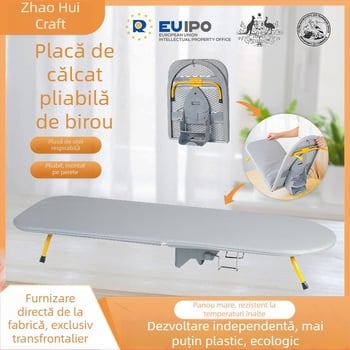 Masă de călcat pliabilă transfrontalieră, masă de călcat armată, masă de călcat, haine de călcat, inclusiv suport de depozitare, masă de călcat de uz casnic