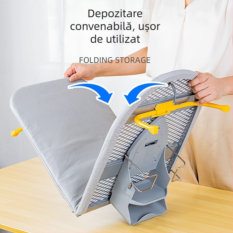 Masă de călcat pliabilă transfrontalieră, masă de călcat armată, masă de călcat, haine de călcat, inclusiv suport de depozitare, masă de călcat de uz casnic