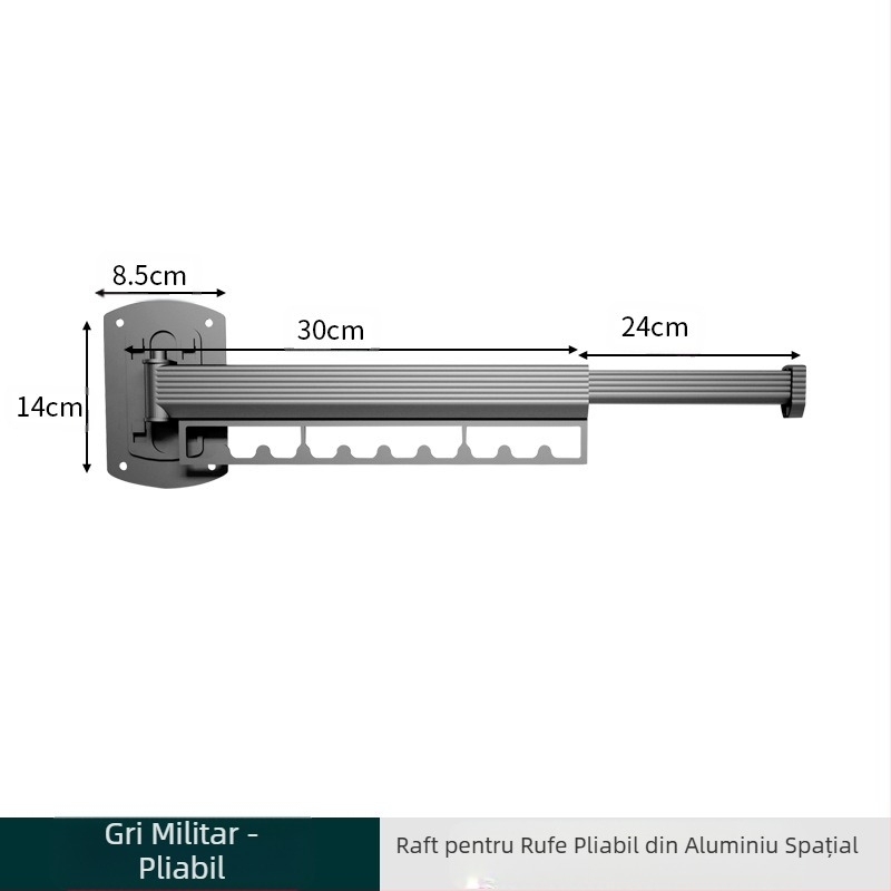 Raft de uscare pliabil invizibil, balcon, uscător de perete, plutitor de interior, tijă de uscare a hainelor, fereastră exterioară, fără perforații, uscare cu pilotă, artefact