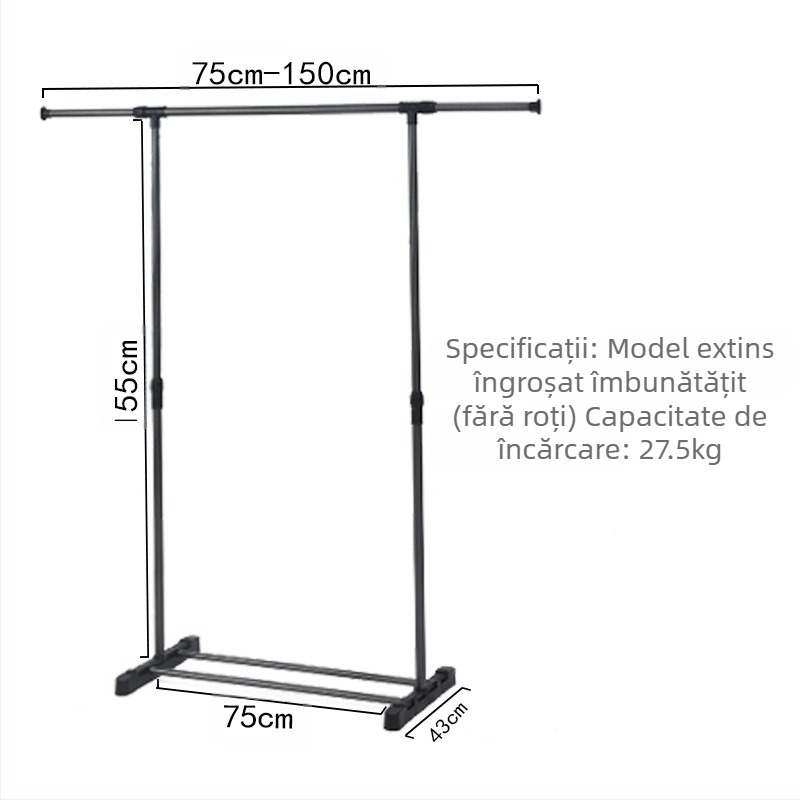 Simplu podea telescopic uscător de haine suport pentru balcon acasă uscător de haine suport metalic pentru dormitor uscător de haine suport