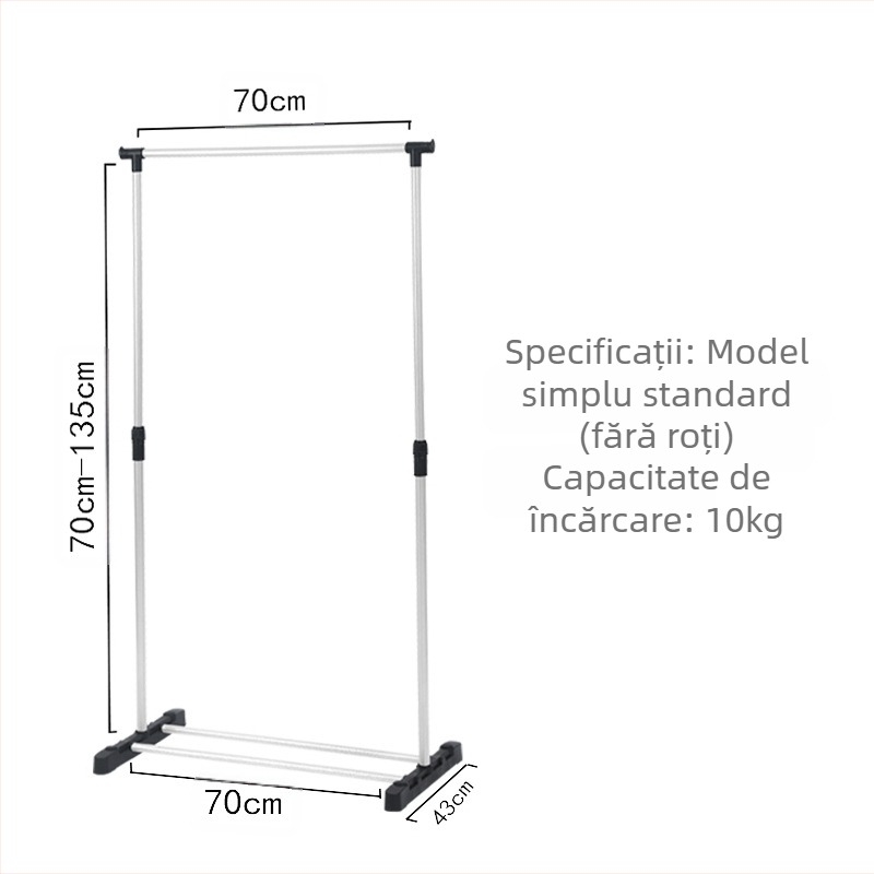 Simplu podea telescopic uscător de haine suport pentru balcon acasă uscător de haine suport metalic pentru dormitor uscător de haine suport