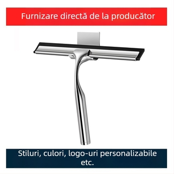 Ștergător de sticlă comercial din oțel inoxidabil de uz casnic, accesorii de upgrade, curățare de sticlă, artefact, baie, toaletă, cârlig special