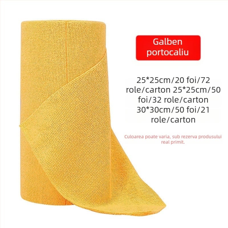 Lavetă de bucătărie de unică folosință, ruptă manual, umedă și uscată, cu dublă utilizare, lavetă leneșă, îngroșată și lavabilă