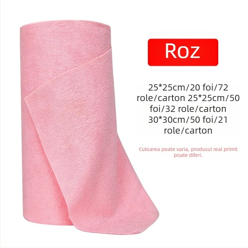 Lavetă de bucătărie de unică folosință, ruptă manual, umedă și uscată, cu dublă utilizare, lavetă leneșă, îngroșată și lavabilă