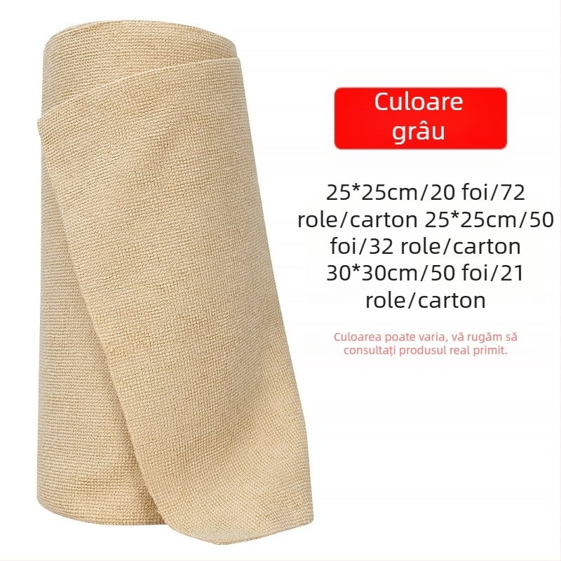 Lavetă de bucătărie de unică folosință, ruptă manual, umedă și uscată, cu dublă utilizare, lavetă leneșă, îngroșată și lavabilă