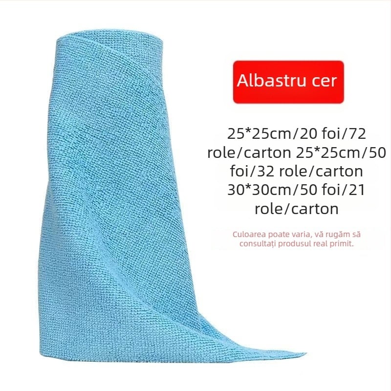 Lavetă de bucătărie de unică folosință, ruptă manual, umedă și uscată, cu dublă utilizare, lavetă leneșă, îngroșată și lavabilă