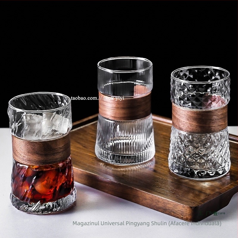 Ceașcă de cafea cu urechi suspendate, ceașcă de latte american cu gheață, ceașcă de apă din sticlă transparentă de uz casnic, ceașcă de ceai anti-opărire, aspect bun