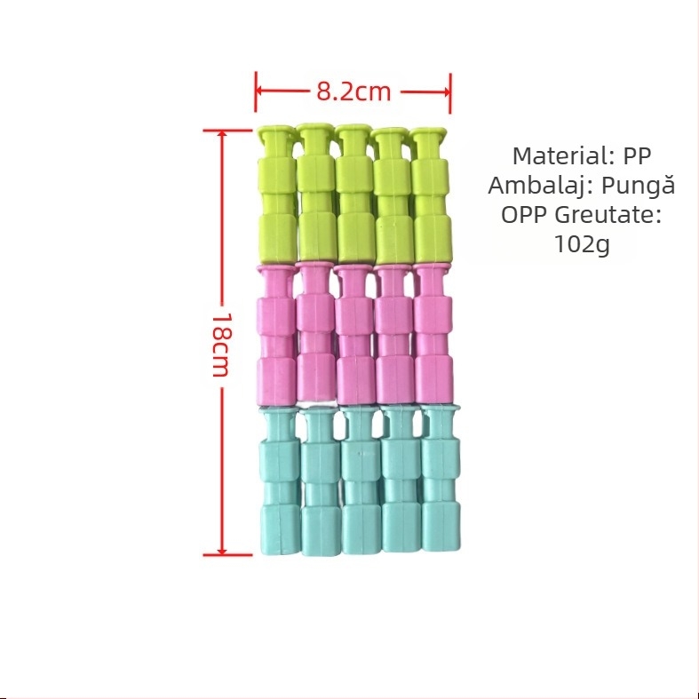 Clemă rezistentă la umiditate pentru gustări, clemă pentru pâine, clemă pentru conservarea pungilor de plastic, clemă de etanșare pentru lapte praf, clemă de presare pentru etanșare, instrument de etanșare