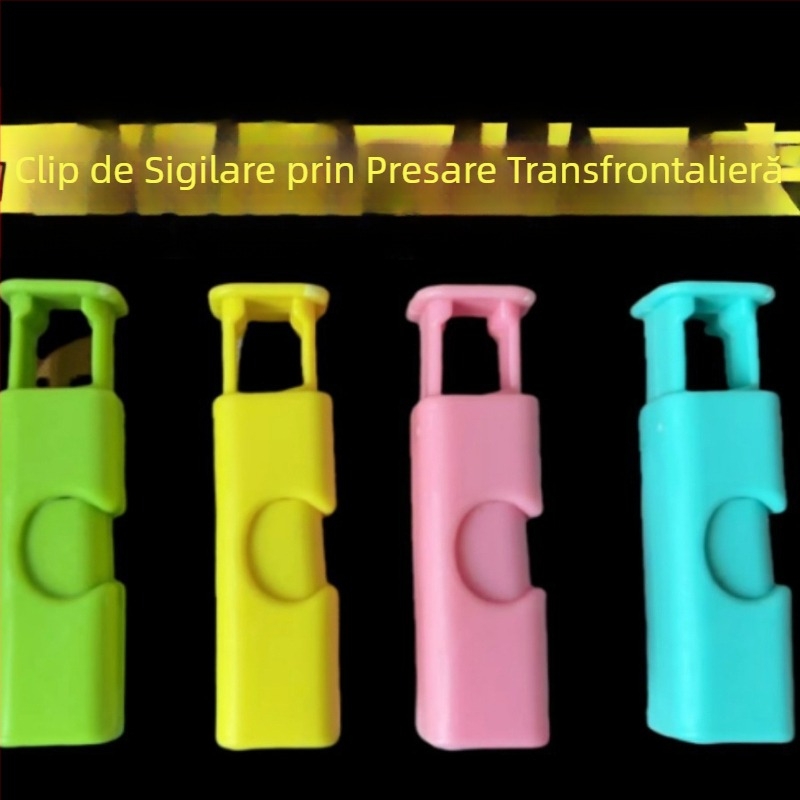 Clemă rezistentă la umiditate pentru gustări, clemă pentru pâine, clemă pentru conservarea pungilor de plastic, clemă de etanșare pentru lapte praf, clemă de presare pentru etanșare, instrument de etanșare