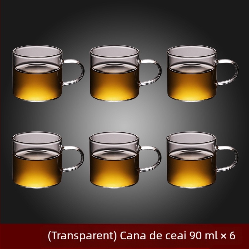 Ceainic din sticlă borosilicată, ceainic rezistent la temperaturi ridicate, mâner din lemn, ceainic cu flori, set de ceai pentru uz casnic, pentru prepararea ceaiului