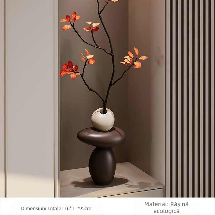 [Lemon Home] Dulap TV pentru sufragerie, ornamente mari, lumină, lux, timp pentru alergare, artă avansată