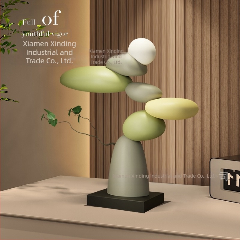 [Lemon Home] Dulap TV pentru sufragerie, ornamente mari, lumină, lux, timp pentru alergare, artă avansată