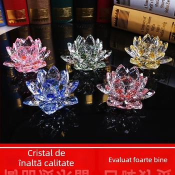 Cristal sticlă Lotus Ornament telefon mobil ochelari bijuterii Counter decorațiuni creative acasă consumabile chinezești