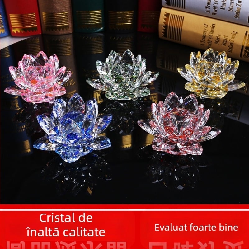 Cristal sticlă Lotus Ornament telefon mobil ochelari bijuterii Counter decorațiuni creative acasă consumabile chinezești