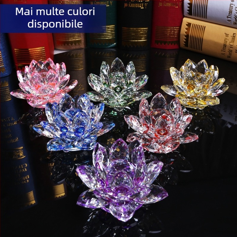 Cristal sticlă Lotus Ornament telefon mobil ochelari bijuterii Counter decorațiuni creative acasă consumabile chinezești