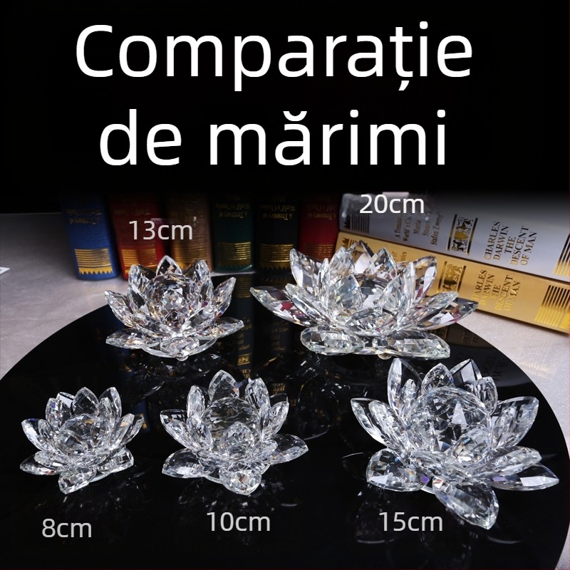 Cristal sticlă Lotus Ornament telefon mobil ochelari bijuterii Counter decorațiuni creative acasă consumabile chinezești