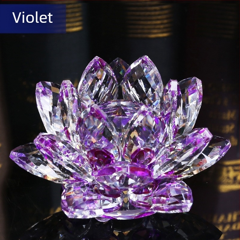 Cristal sticlă Lotus Ornament telefon mobil ochelari bijuterii Counter decorațiuni creative acasă consumabile chinezești